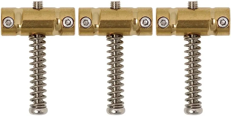 Gotoh In-Tune Compensated Saddles For Tele, Brass, Set of 3