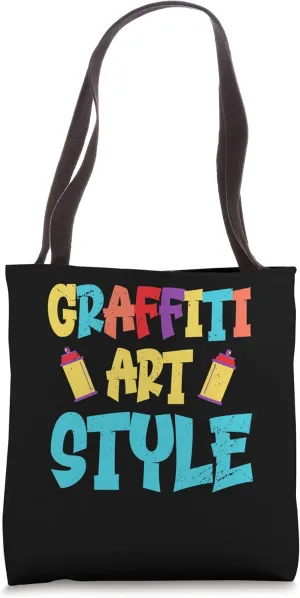 Graffiti Style Wall Art - Graffiti Art Genre Hip-Hop Culture Tote Bag