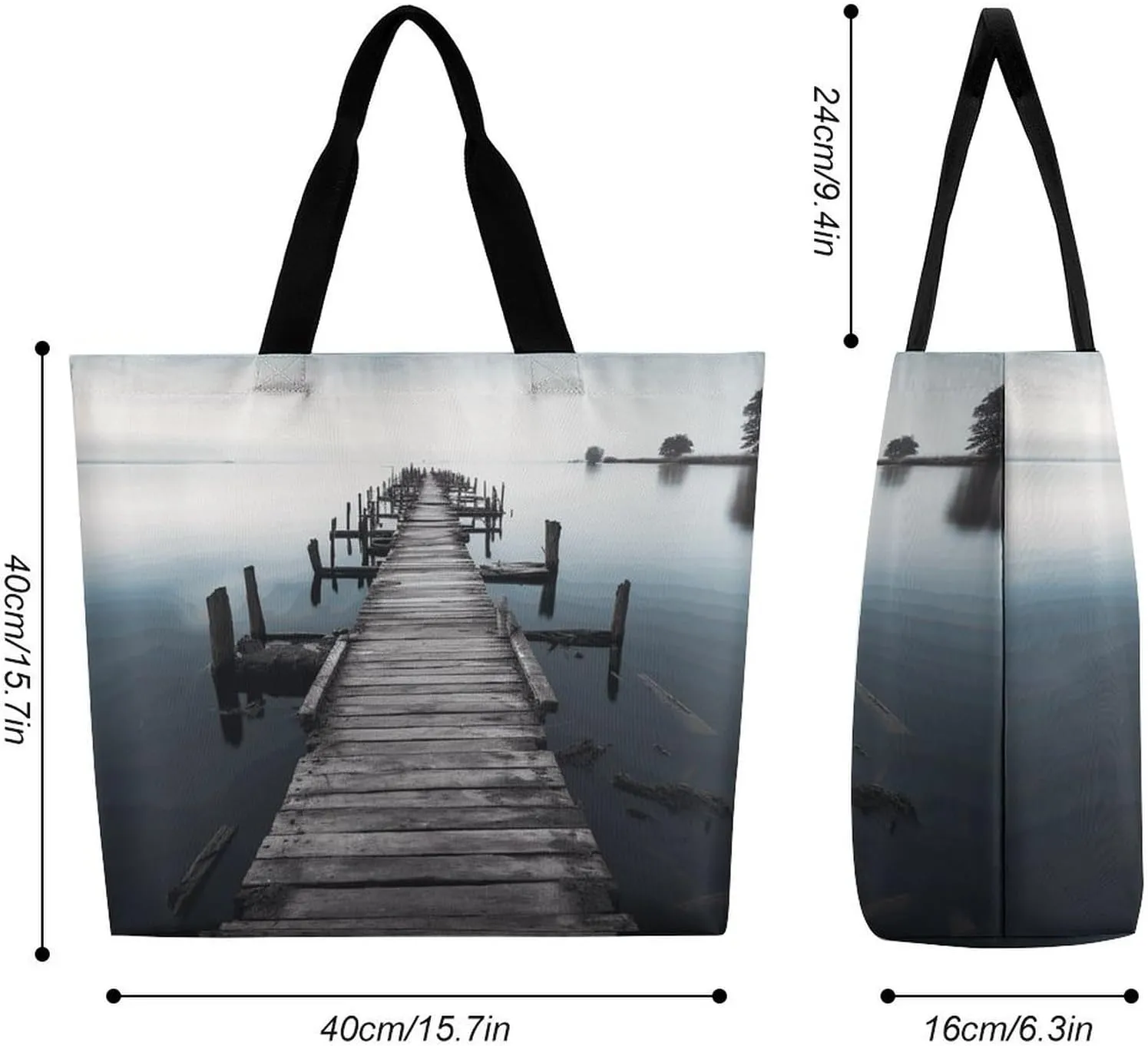 Grocery Bag Reusable Tote Bag Foldable Ocean Shell Art Shopping Bag Handbag Washable Shoulder Bag for Travel