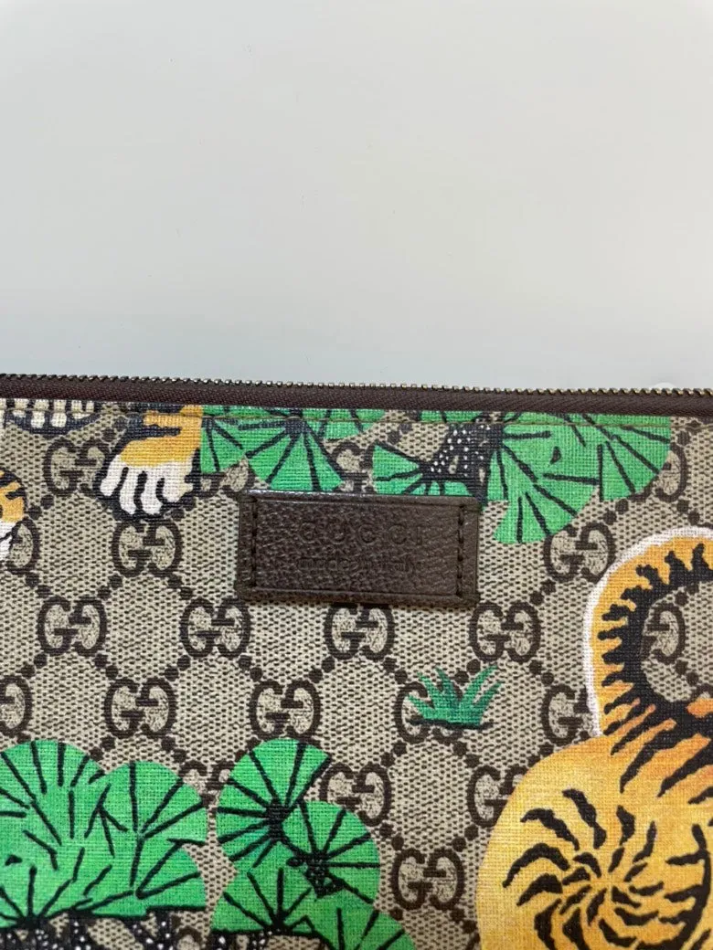 Gucci Ophidia Tiger Pattern Beige Brown Crossbody Bag