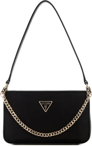 GUESS Eco Gemma Mini Top Zip Shoulder Bag, Black