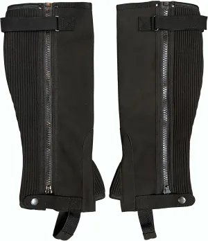 Half Chaps Black Amara Equestrian English Riding Unisex Adult Half Chap Premium Synthetic Amara Leather