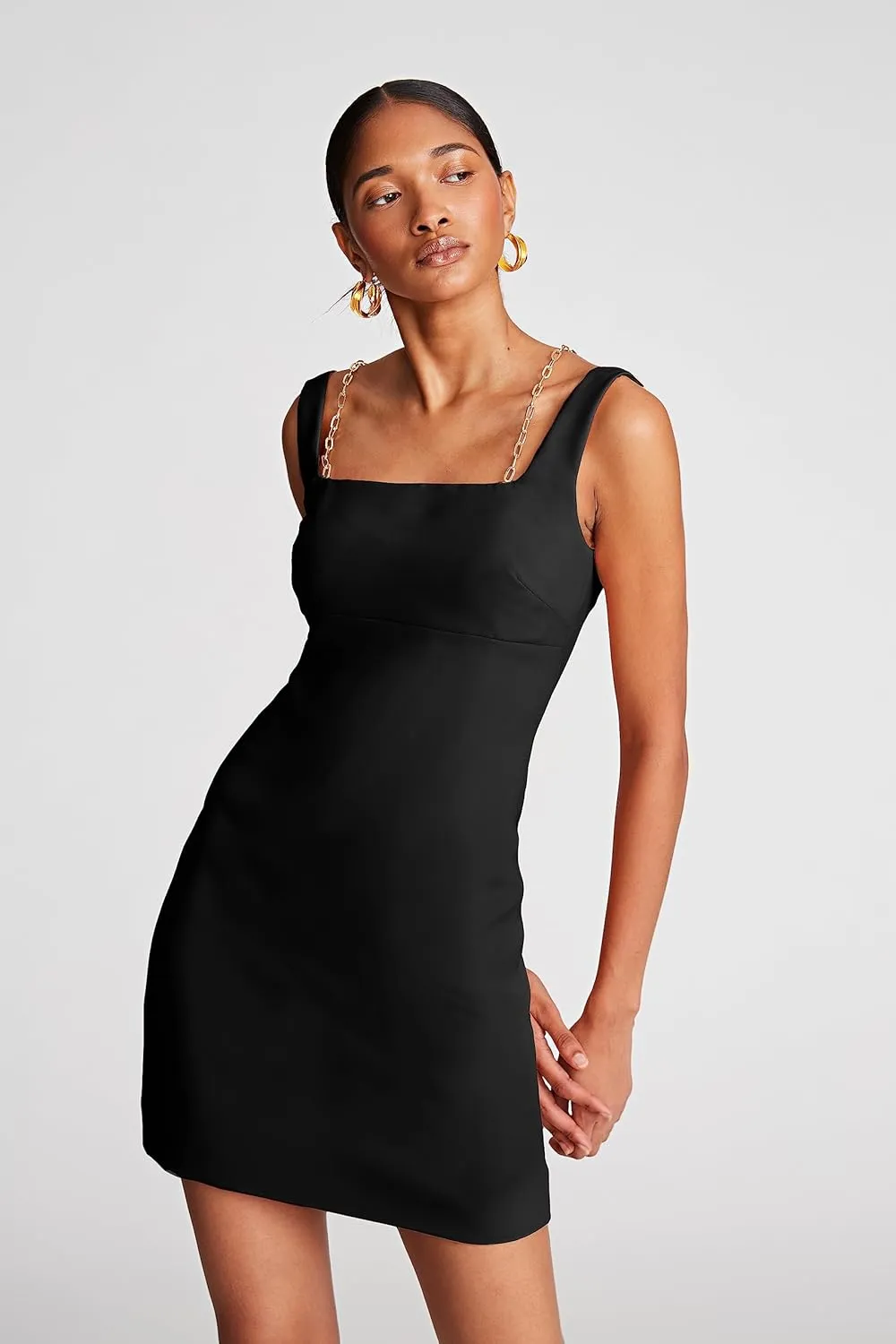 HALSTON Women's Keyla Dress in Stretch Crepe