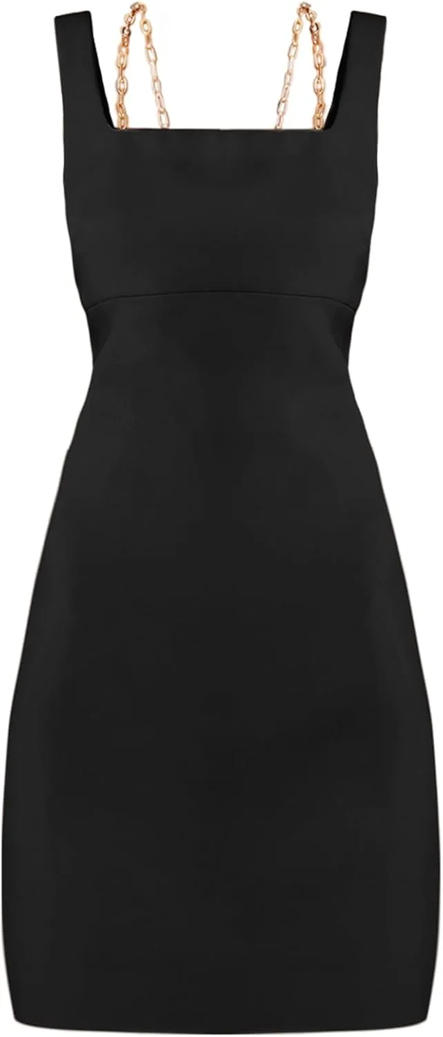 HALSTON Women's Keyla Dress in Stretch Crepe