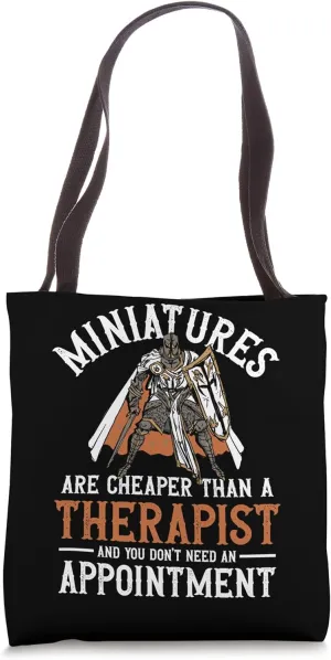 Hand-Painted Miniatures Funny Role-Playing Art Mini Painting Tote Bag
