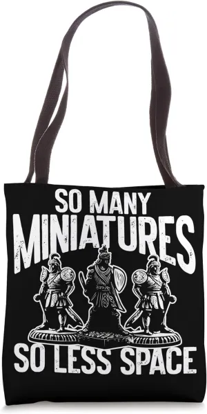 Hand-Painted Miniatures Funny Role-Playing Art Mini Painting Tote Bag