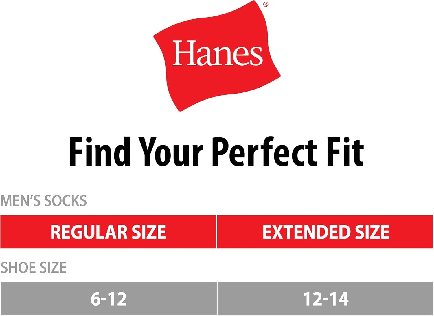 Hanes Men's ComfortBlend 6-Pack Lightweight Casual Assorted Crew Socks