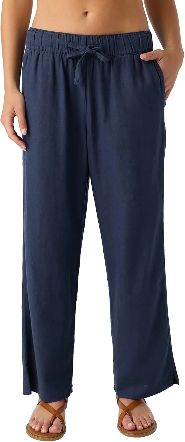 Hang Ten Womens Lakes Pant - Casual Lightweight Straight Leg Pants for Women with Pockets