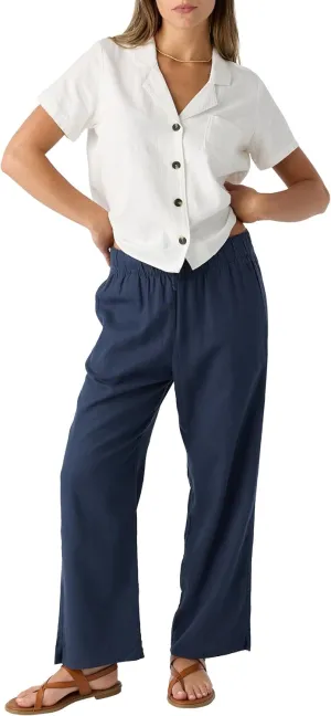 Hang Ten Womens Lakes Pant - Casual Lightweight Straight Leg Pants for Women with Pockets