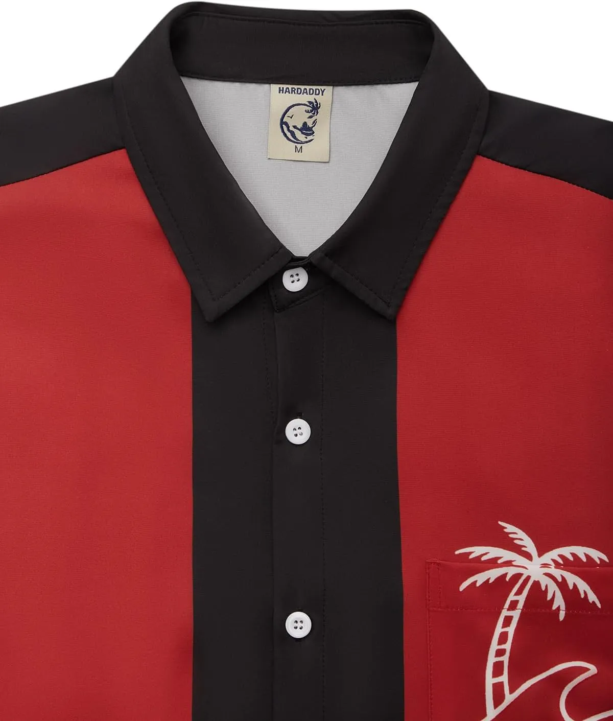 Hardaddy Men's Vintage Bowling Shirt Short Sleeve Button Down Hawaiian Summer Beach Printed Casual Shirts