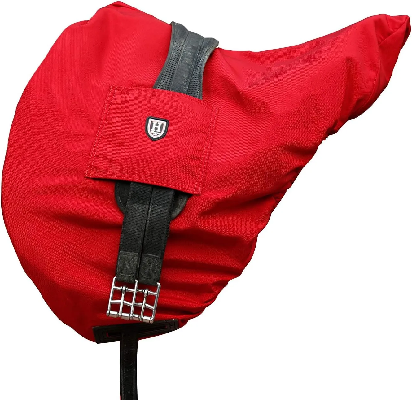 Harrison Howard Premium Waterproof/Breathable Fleece-Lined Saddle Cover Scarlet Red