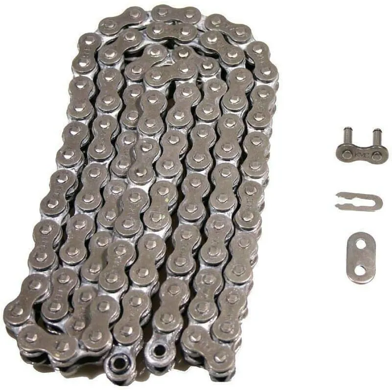 Heavy Duty Chain fits - TW200 Trailway TW 200 1995-2014 - 428-122 Non O-Ring Drive Chain with Master Link - Steel Links Chain - Replacement Drive Chain
