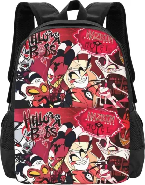 Helluva Comedy Boss Laptop Backpack Sport Bags Work Rucksack Breathable Travel Bags Unisex Adult Casual Daypack for Mountaineering Computer Bag