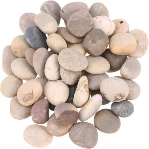 Hemoton Craft Rocks for Boys and Girls 50pcs Painted Stones Hand-Painted Rocks for Garden Pathway Balcony Dec