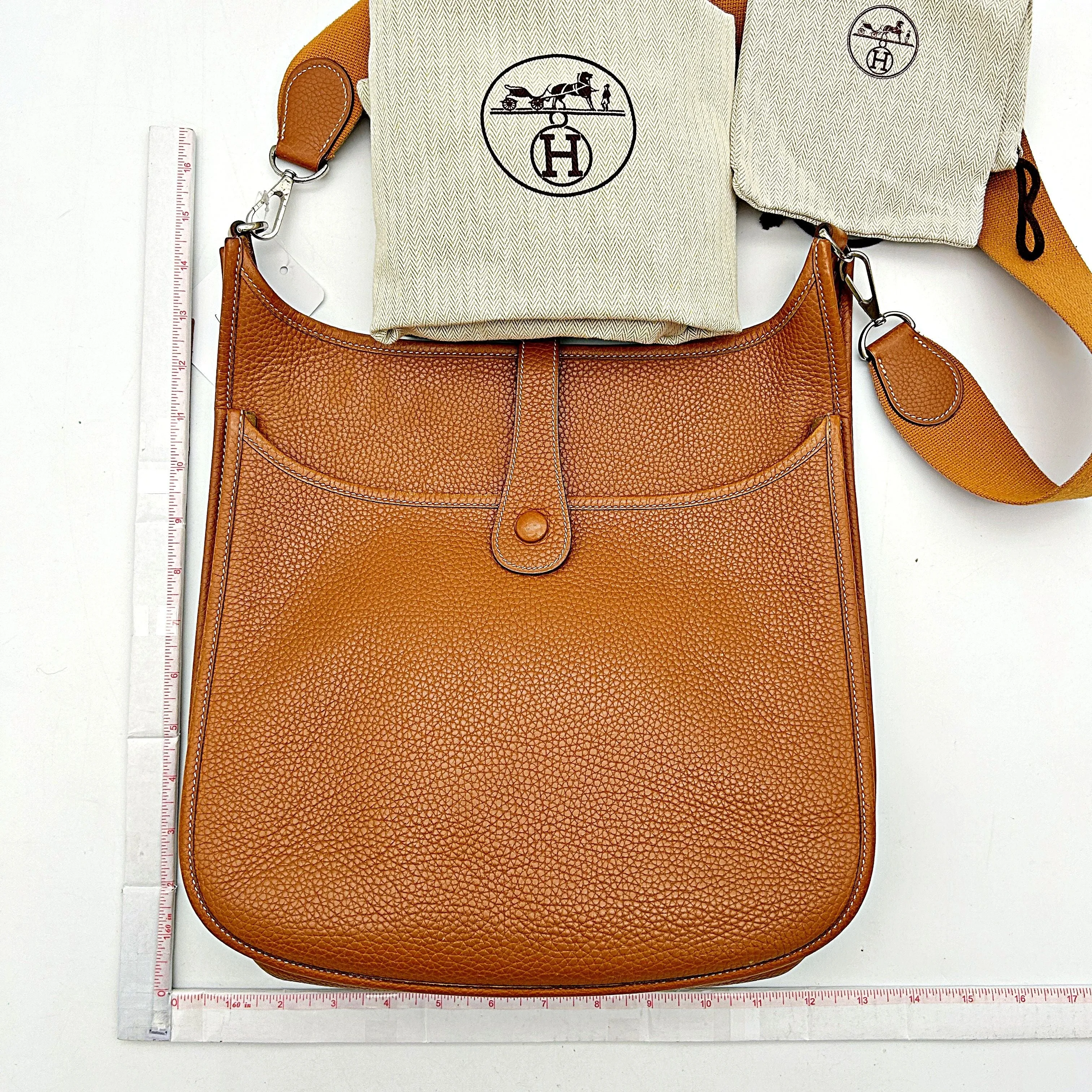 Hermes | Bags | Sold Hermes Evelyne Gm Orange he56148cc