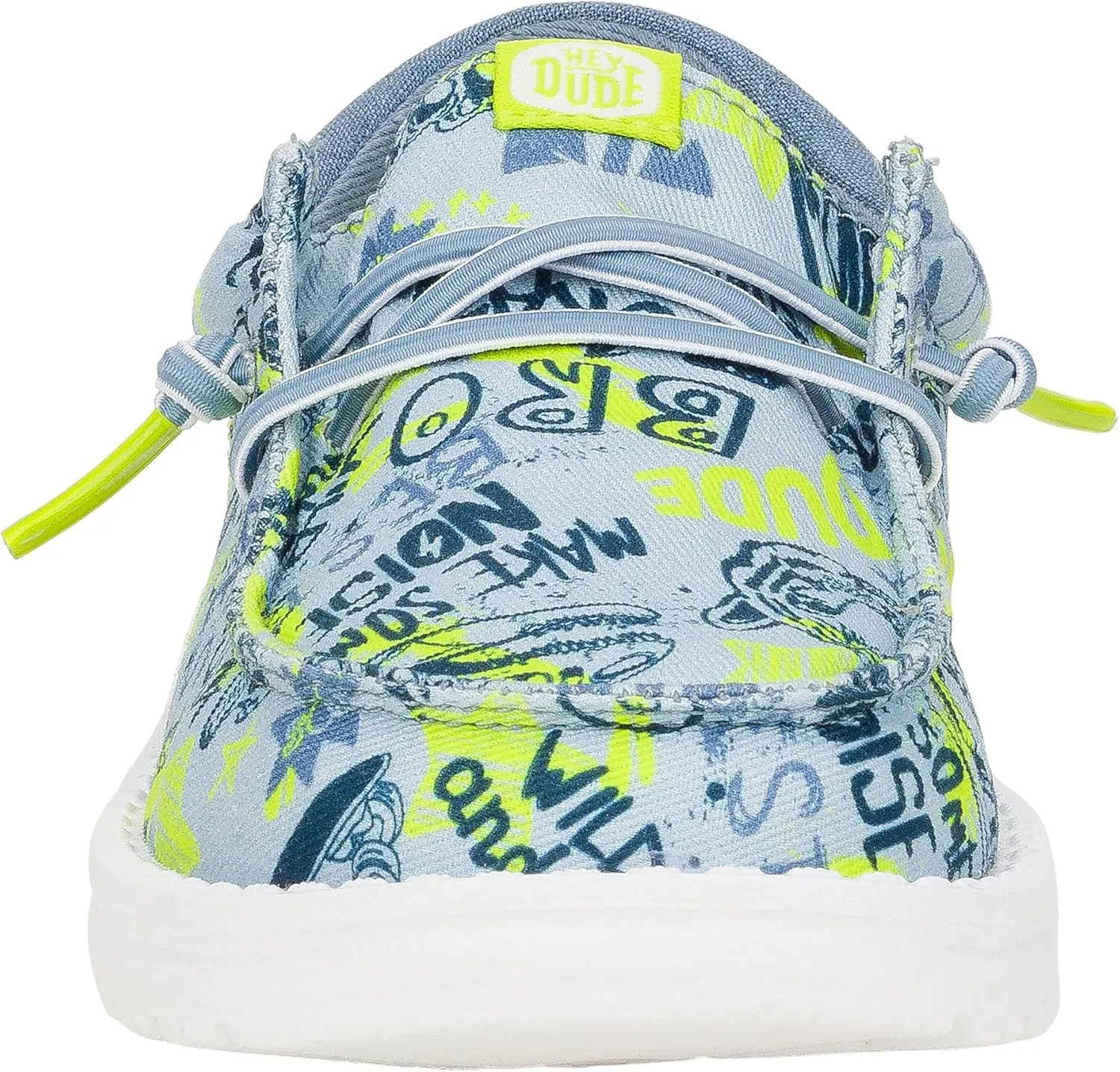 Hey Dude Kids Wally Funk Graffiti Mix (Little Kid/Big Kid) - Shoes for Kids - Textile Upper - Cotton Lining