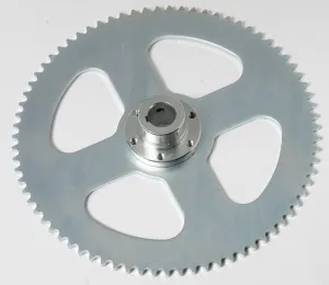 Hi-Gear Hub Adapter for 5/8'' Axle & #35 3/8'' Pitch 75T Sprocket 6 Hole fix Drive w keyed Shaft DIY