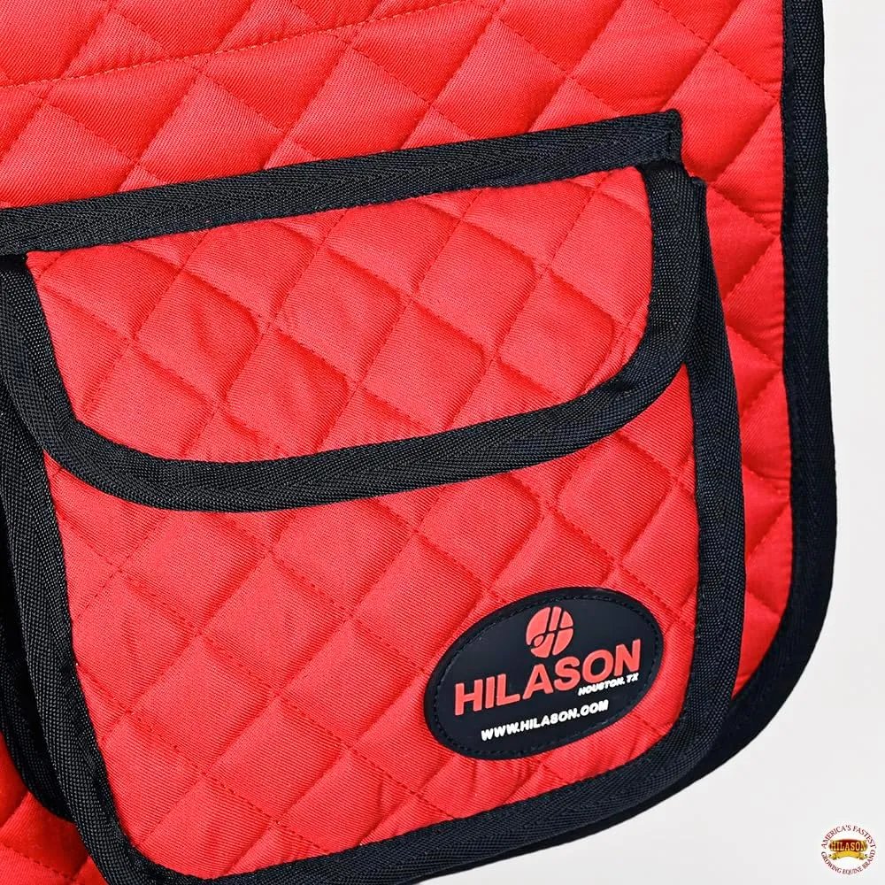 HILASON Western Horse Luxury Quilted Saddle Pads with Pockets | Saddle Pad | Quilted Saddle Pad | Saddle Pad with Pockets