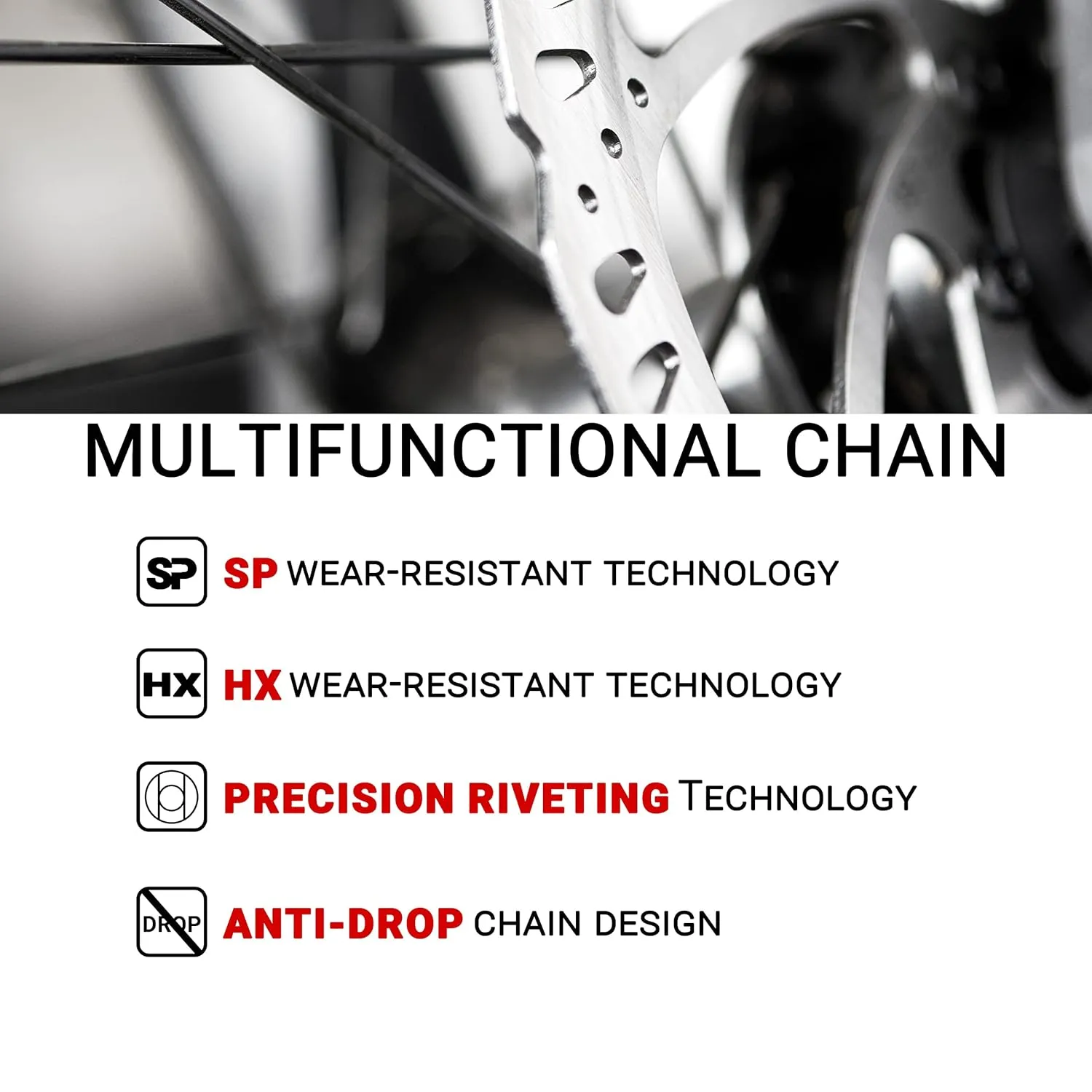 Himiway KMC Bike Chain 1/6/7 Speed Super Rustproof Z8.3 EPT with 1 Pairs Bicycle Magic Buckle, Reusable 120 Links 1/2 * 3/32 Inch Silver Gray Fits Multi-Speed Bikes