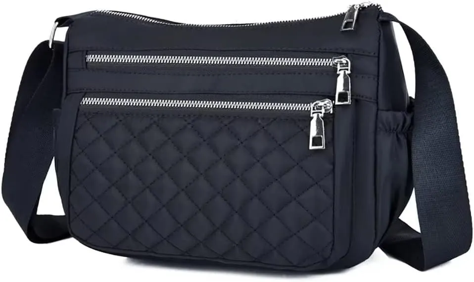 Hobo Bags for Women Casual Quilted Crossbody Purse Waterproof Shoulder Messenger Bag Lightweight Pocketbooks