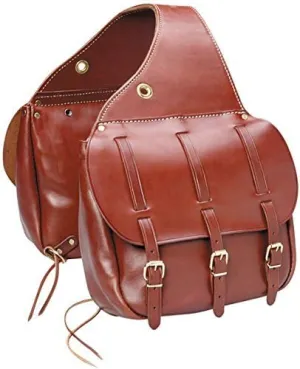 Horse Saddle Bag Cowhide Genuine Leather Western Equestrian Trail Simple Horse Saddle Bag Pack Equipment Horse Saddle Bags Size: 10” L x 10” W x 3 ½” D inches, SMPL142