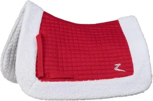 HORZE Christmas All Purpose Quick Dry Santa Saddle Pad with Faux Fur Trim
