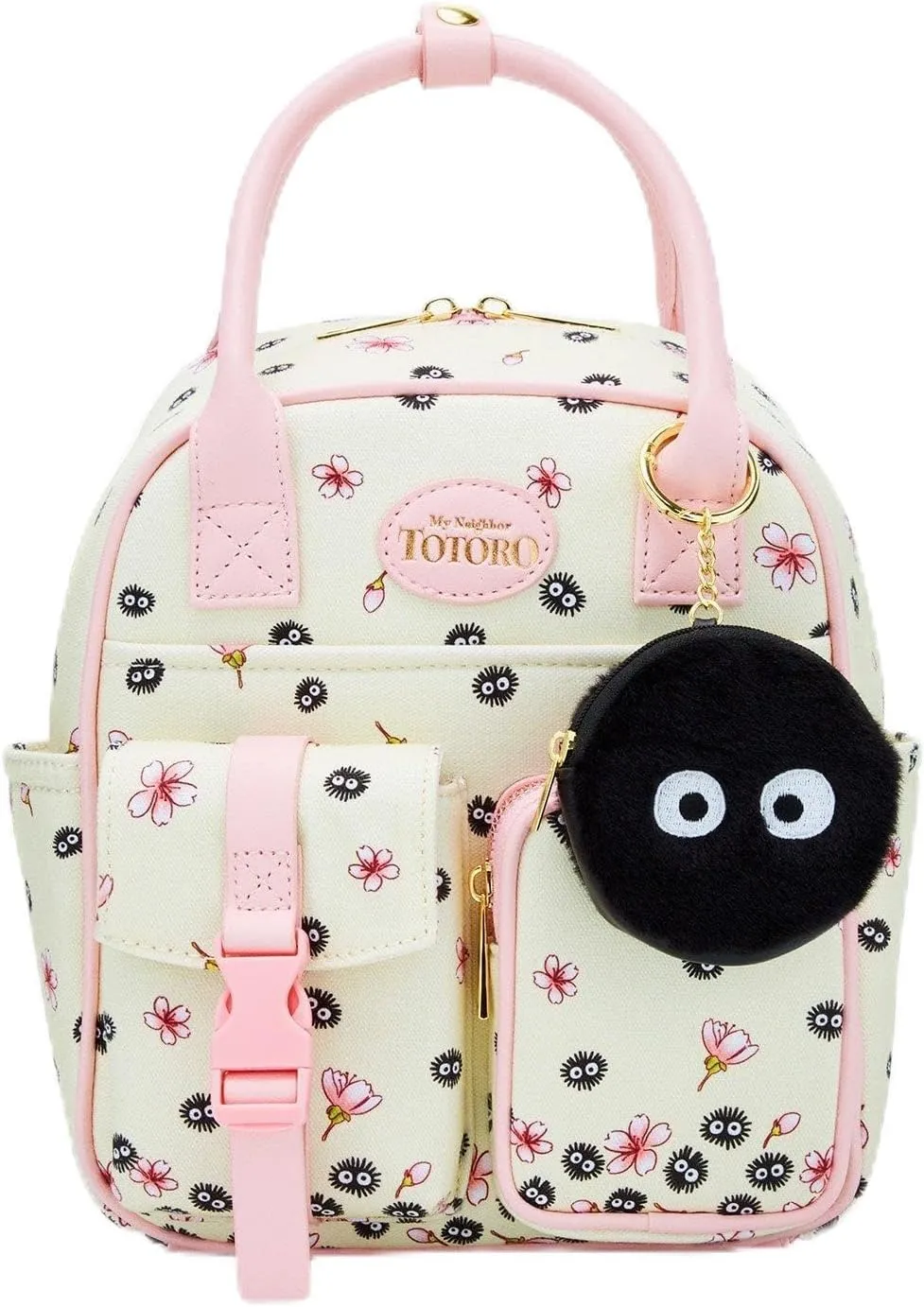 Hot Topic Her Universe Studio Ghibli® My Neighbor Totoro Soot Sprites Coin Pouch Mini Backpack GREY NONE
