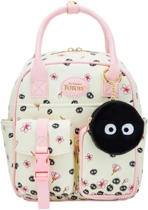 Hot Topic Her Universe Studio Ghibli® My Neighbor Totoro Soot Sprites Coin Pouch Mini Backpack GREY NONE