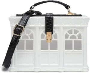 House Box Shaped Shoulder Bag Top Handle Purse Crossbody Handbag for Women Girls