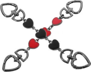 Housoutil 2pcs Heart Bag Chain Extender Purse Strap Extender with Unique Design for DIY Handbags and Clutches for Fashion Enthusiasts and Stylish Accessories
