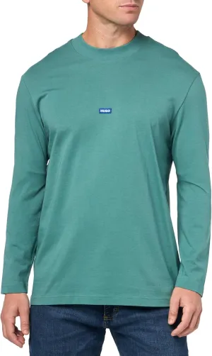 HUGO Men's Small Patch Logo Long Sleeve T-Shirt