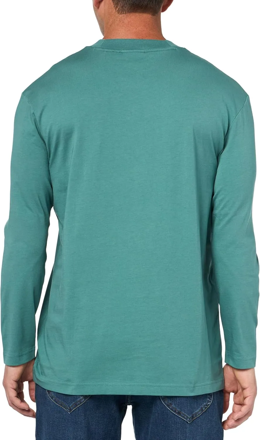 HUGO Men's Small Patch Logo Long Sleeve T-Shirt
