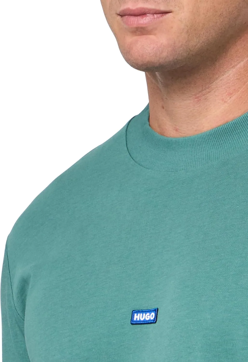 HUGO Men's Small Patch Logo Long Sleeve T-Shirt