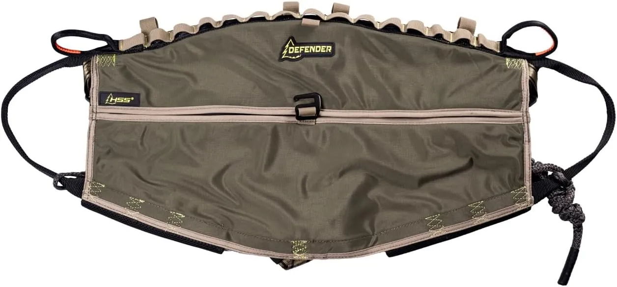 Hunter Safety System Defender Saddle: Comfortable Hunting Saddle with MOLLE Straps, Lineman’s Loops, and Padding, Essential Hunting Gear & Accessories for Deer & Saddle Hunting