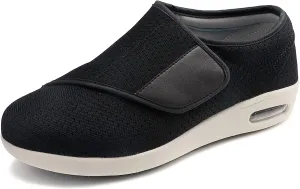 Ihinzry Men's Diabetic Walking Shoes, Lightweight Breathable Soft Comfortable Non-Slip Casual Air Cushion Shoes