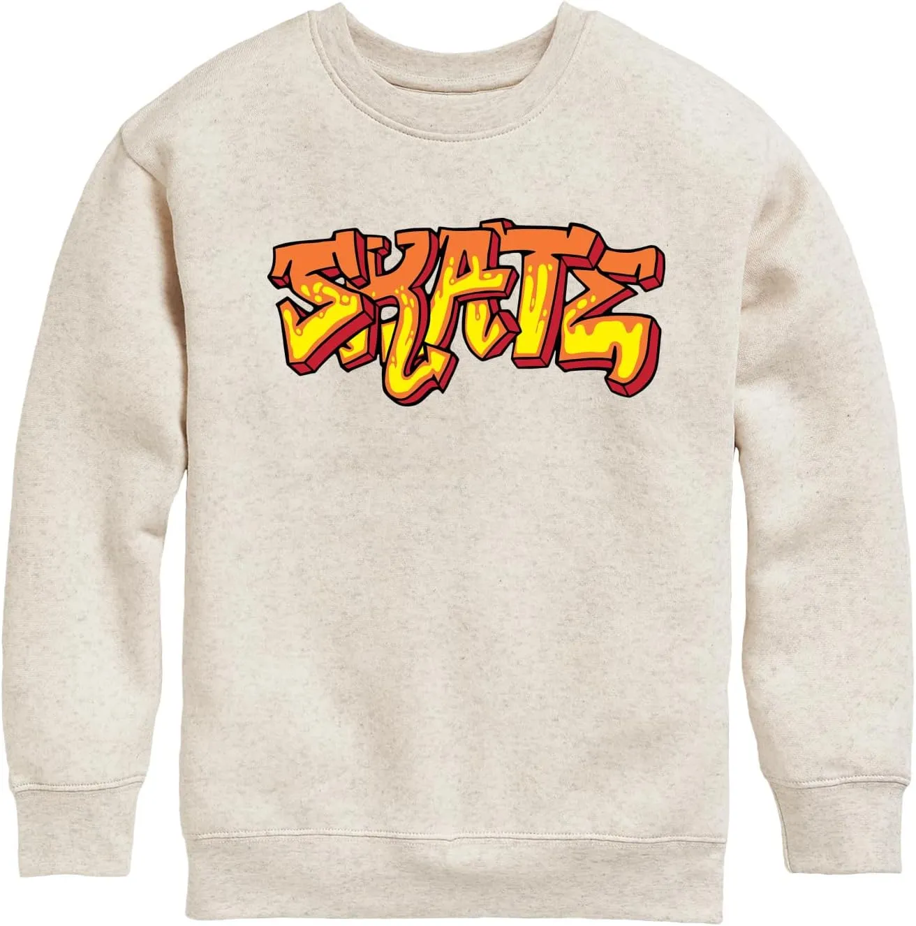 Instant Message - Skateboarding - Skate Graffiti - Toddler & Youth Crewneck Fleece Sweatshirt