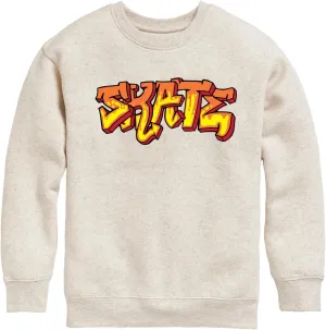 Instant Message - Skateboarding - Skate Graffiti - Toddler & Youth Crewneck Fleece Sweatshirt