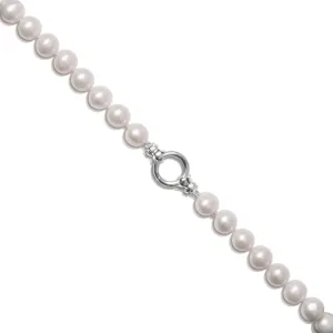Ivory Freshwater Pearl & Sterling Silver Necklace