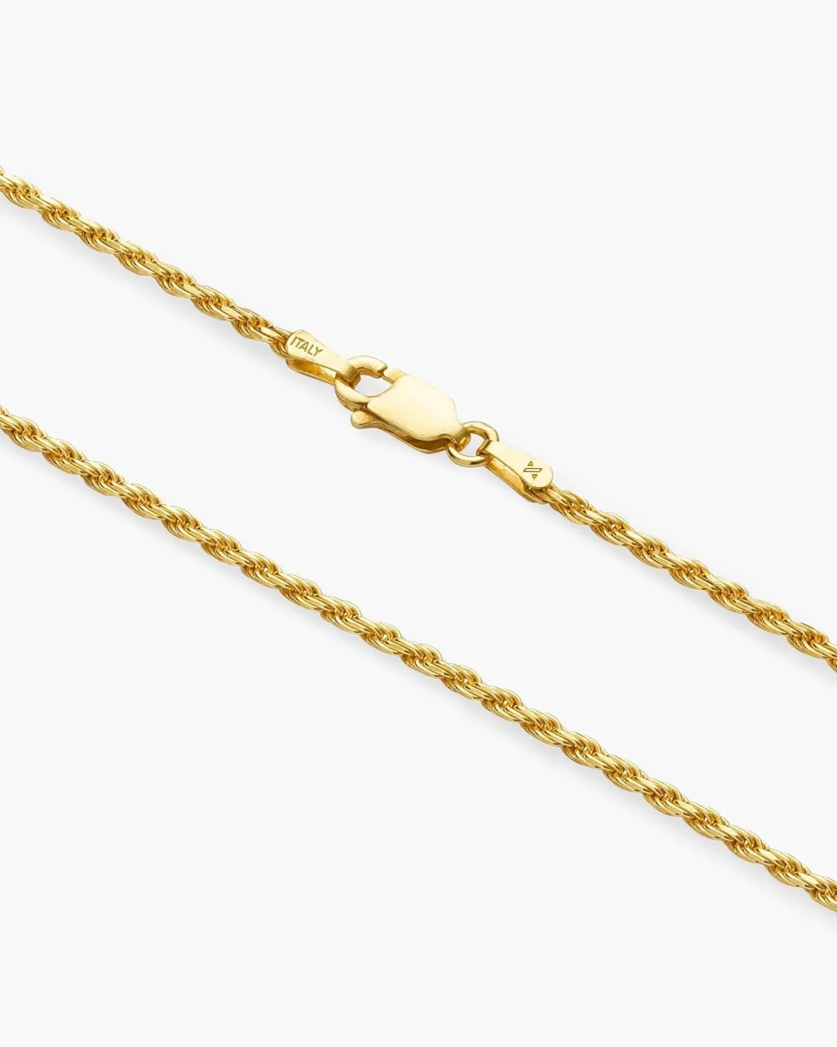 JAXXON Men's Chain Necklace - 1.5mm-4mm Width - 14k Gold Bonded & 925 Sterling Silver, 22 Inch