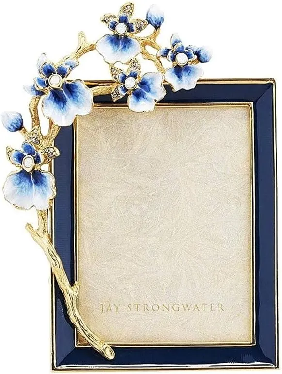 Jay Strongwater Kelsey Orchid 3" x 4" Frame #SPF5802284