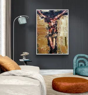 Jesus Original 100% Hand Painted Abstract Art