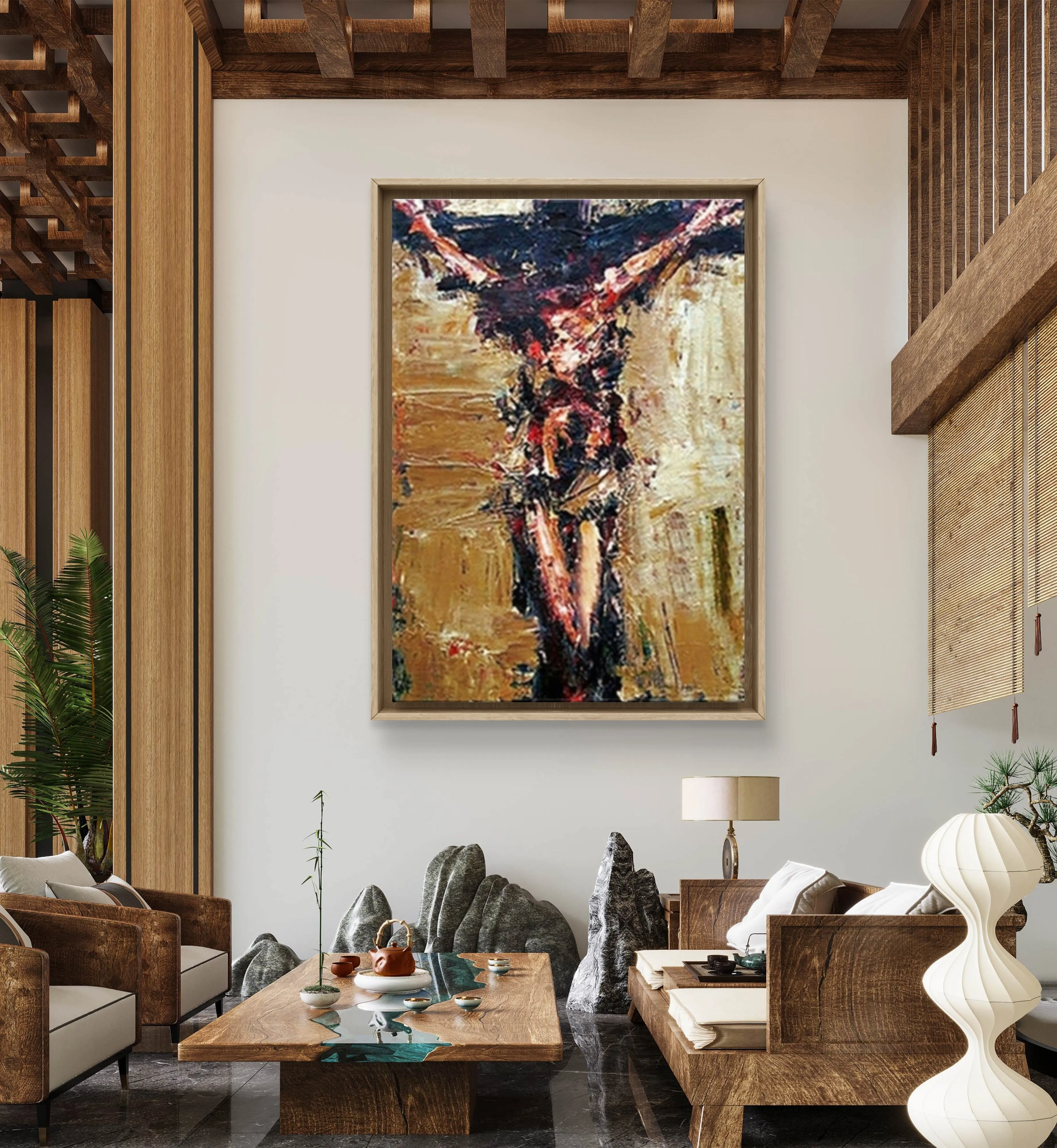 Jesus Original 100% Hand Painted Abstract Art