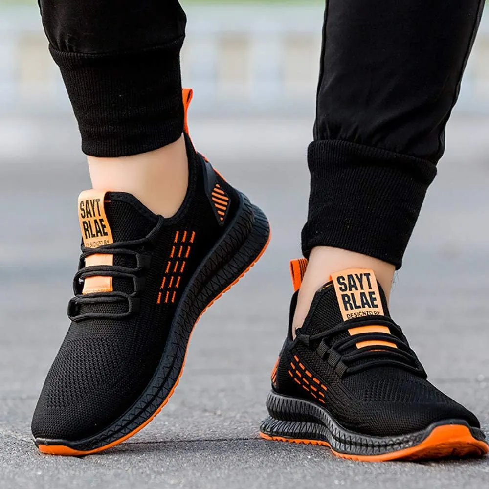 JITUUE Men's Sports Shoes Mesh Breathable Shoes Casual Non-Slip Fashion Running Lightweight Fly Woven Casual Shoes