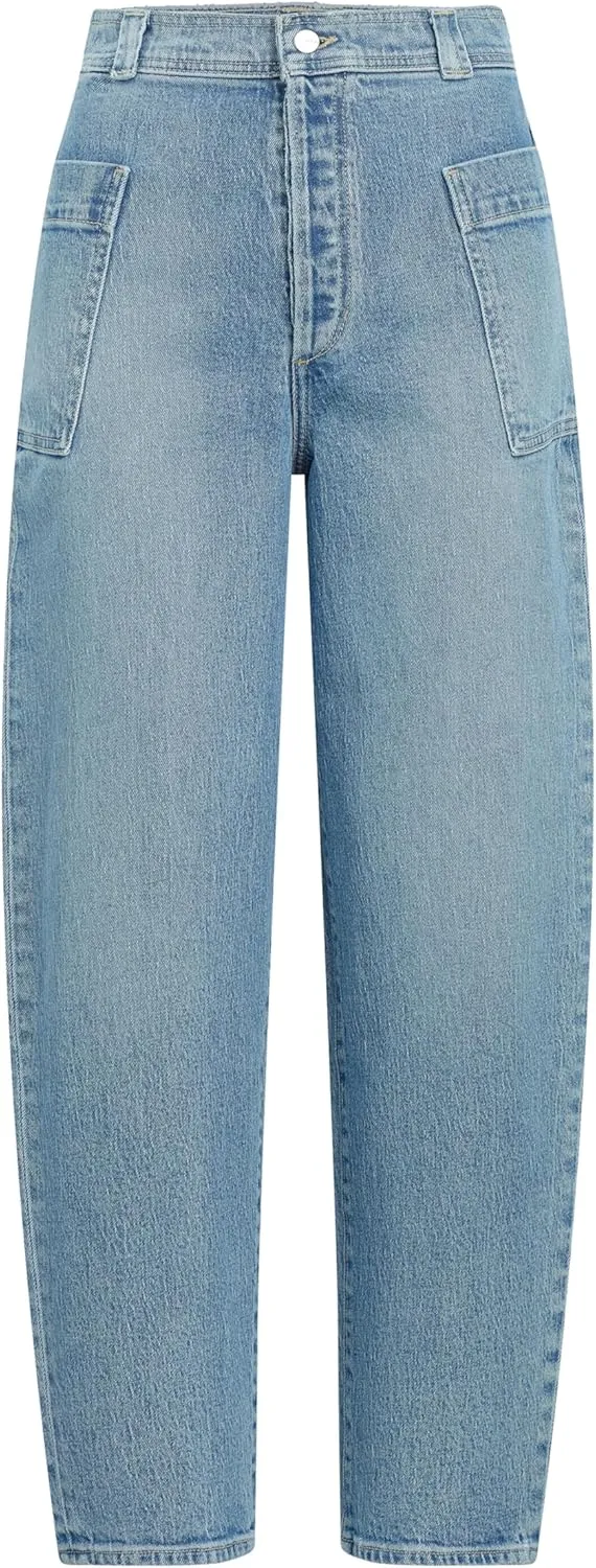 Joe's Women's The Pheobe Patch Pocket Barrel Leg Jean