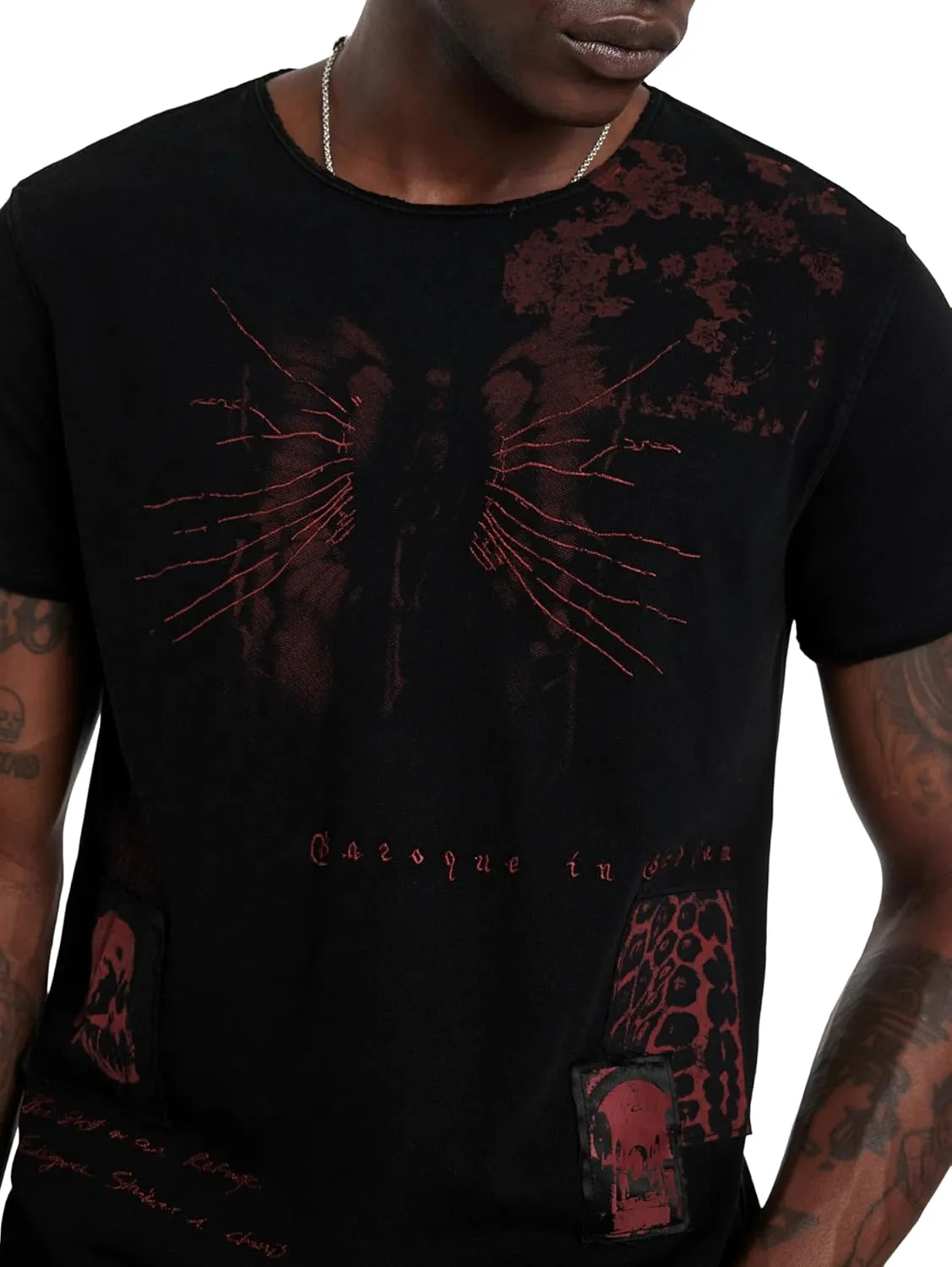 John Varvatos Men's Patch Tee