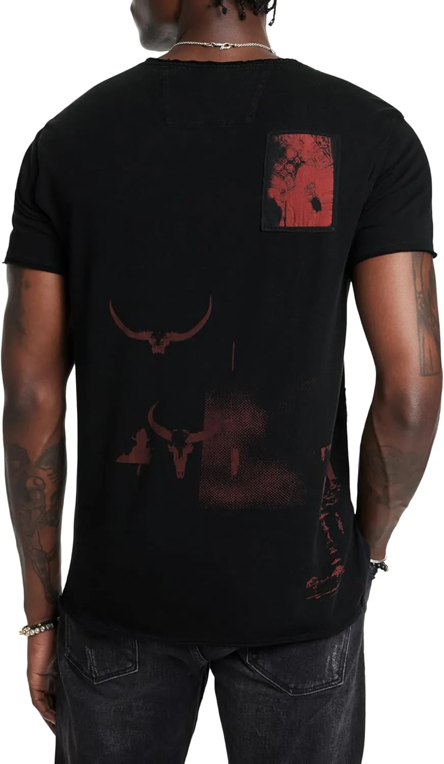 John Varvatos Men's Patch Tee