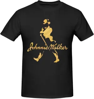 Johnnie Music and Walker T-Shirt Short Sleeve Soft Cotton Breathable Tops Casual Tee Shirt