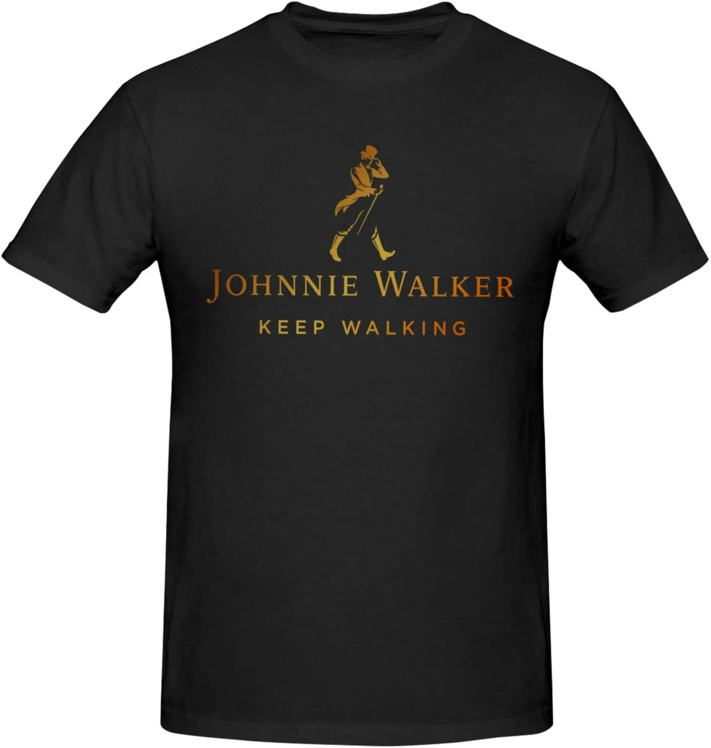 Johnnie Music and Walker T-Shirt Short Sleeve Soft Cotton Breathable Tops Casual Tee Shirt