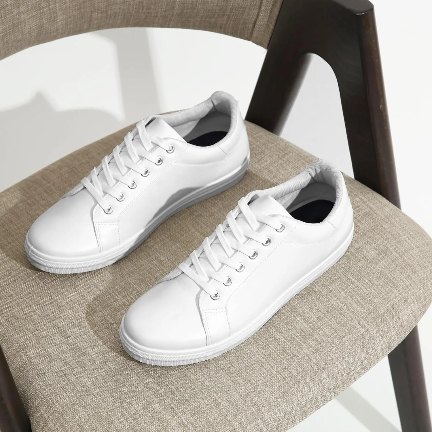 Jousen Mens Sneakers White Mens Casual Shoes Soft Breathable Fashion Sneakers for Mens
