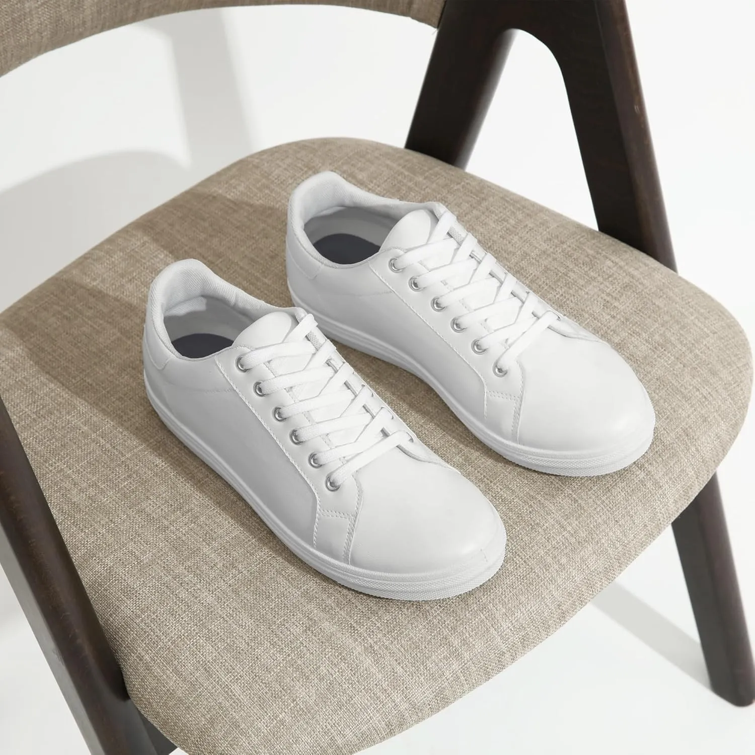Jousen Mens Sneakers White Mens Casual Shoes Soft Breathable Fashion Sneakers for Mens